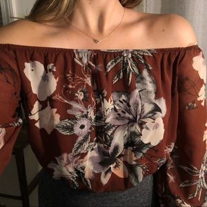 Floral Off the Shoulder Top